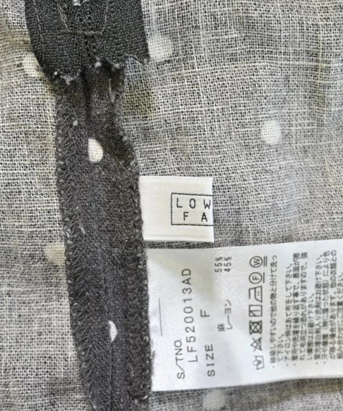 LOWRYS FARM JAPAN. Linen/Viscose Gray x White (Dot Pattern)Long/Maxi Length Skirt