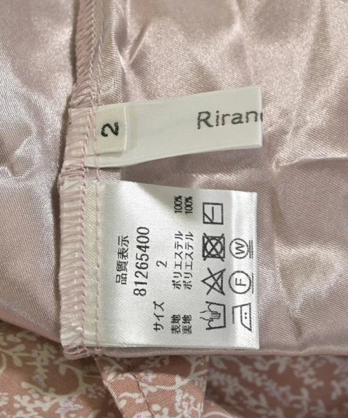 Rirandture Japan. Pink x Ivory (Flower Pattern) Dress