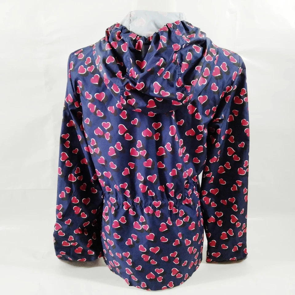 Gucci Italy. Vintage Blue/Red PolyTech Jacket w/Hood
