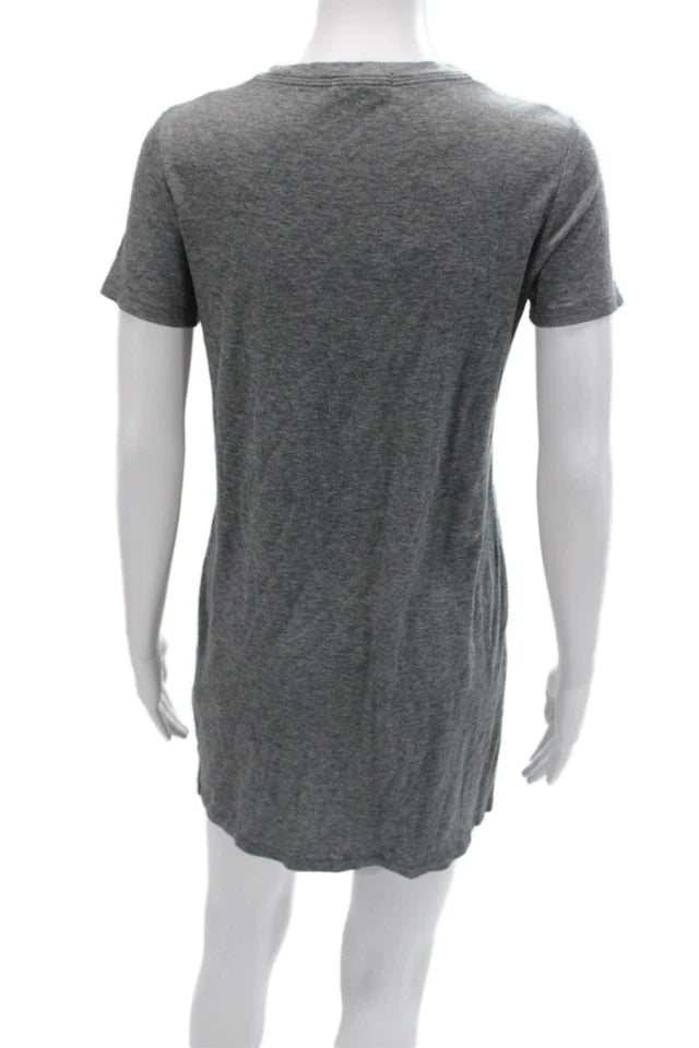 Rag & Bone NY. Grey Textured Tee Shirt Dress