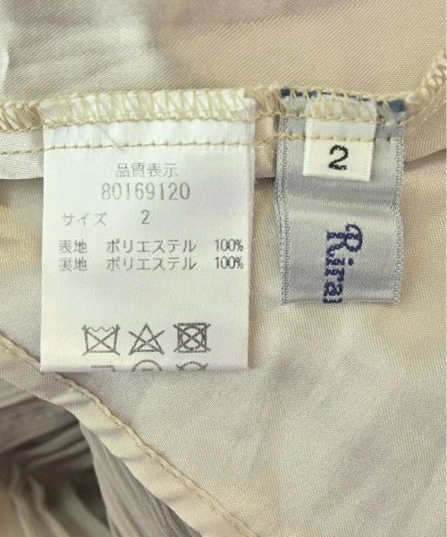 Rirandture Japan. Beige Semi Sheer Cotton/Poly Blend Dress