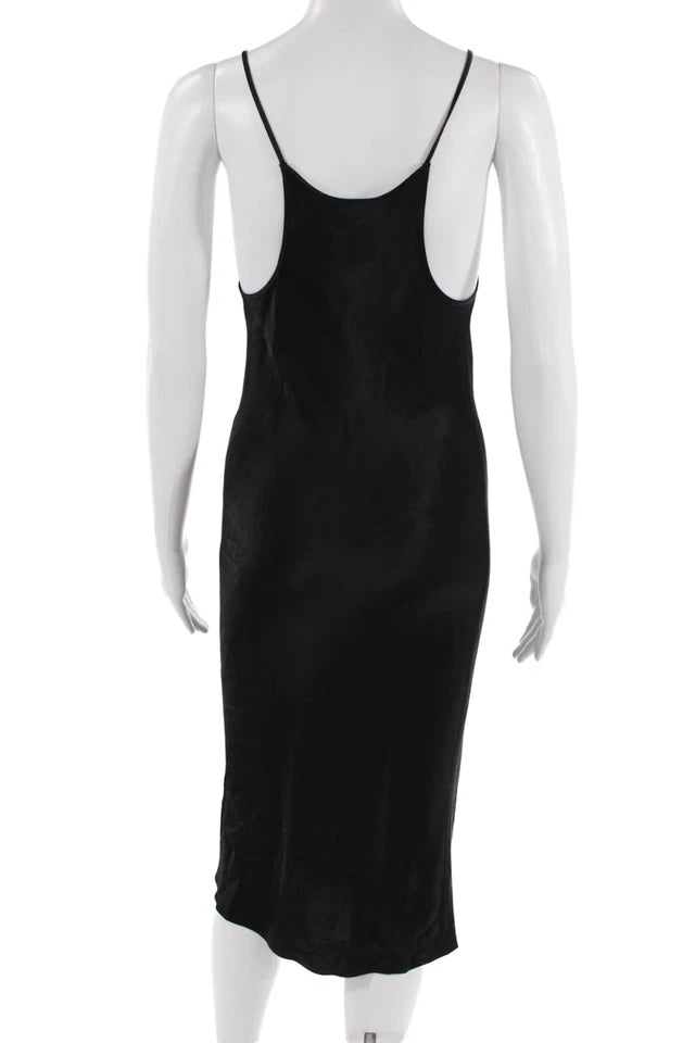 DONNA KARAN NEW YORK DKNY. Black Sleeveless Slip Dress