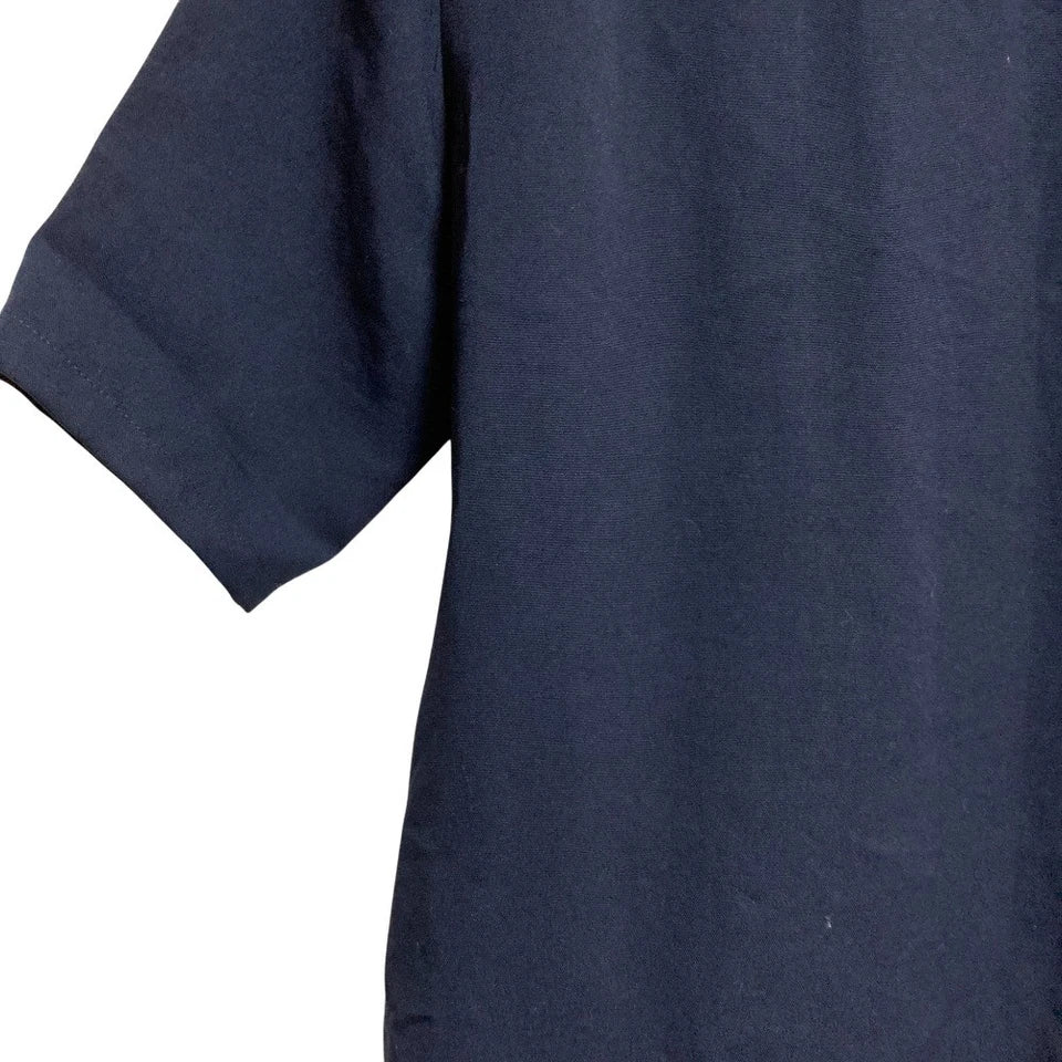 UNITED TOKYO JAPAN. Rayon Blend Navy/Brown Back Check Dress