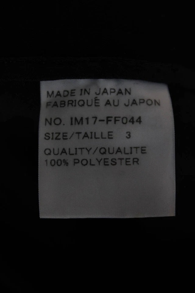 Issey Miyake Japan. Gray Polyester Wide Leg Dress Pants
