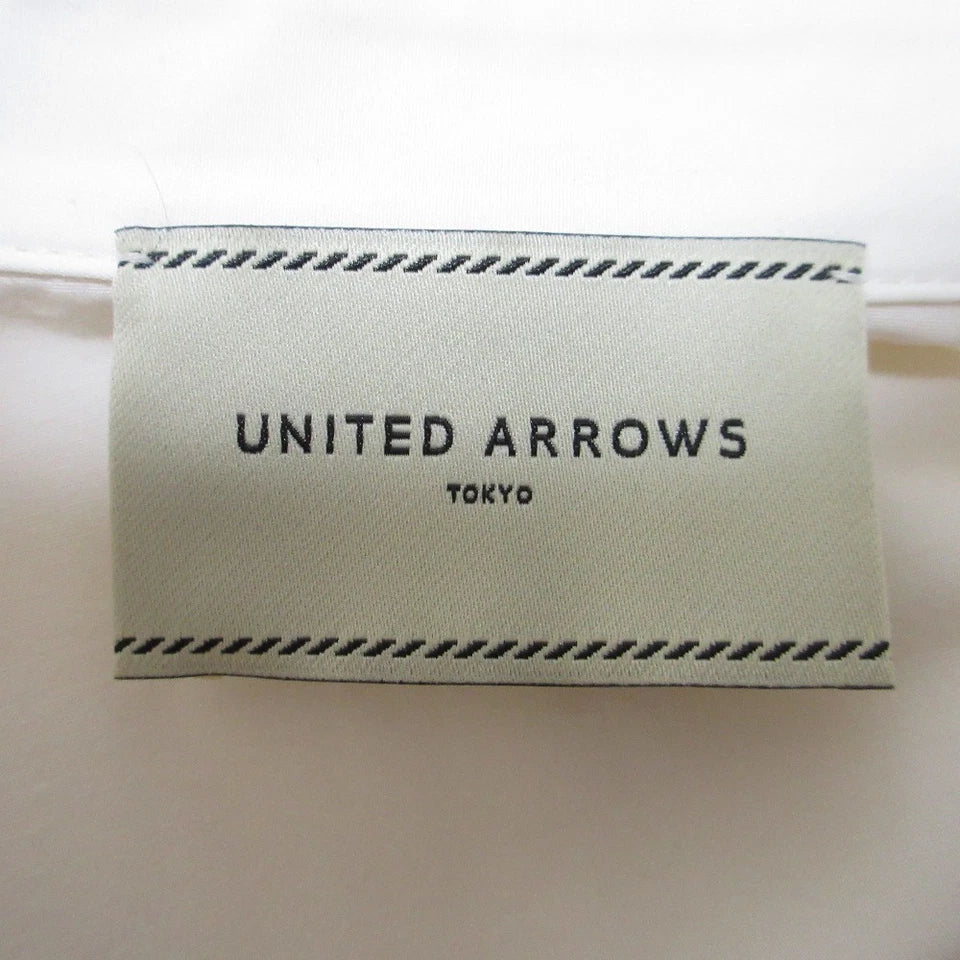 UNITED ARROWS JAPAN. 24SS Collection White Balloon Sleeve Gathered Flare Dress