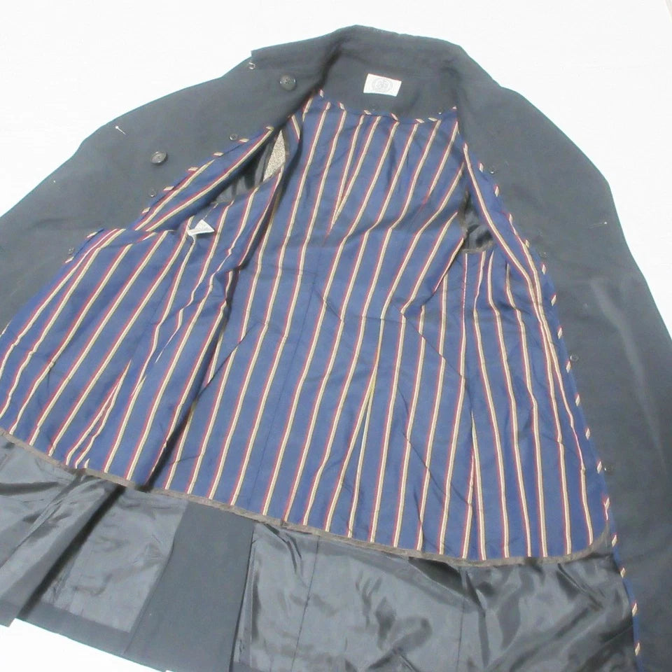 J.PRESS. Vintage Black Long Trench with liner, Belted Coat