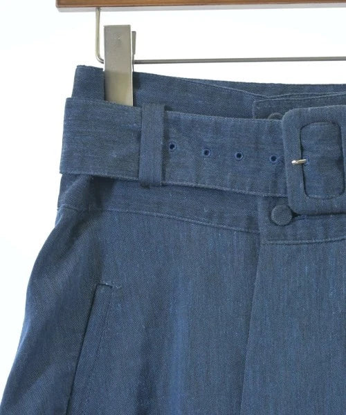 VOUSETES JAPAN. Blue Linen/Poly Blend Long/Maxi Length Skirt