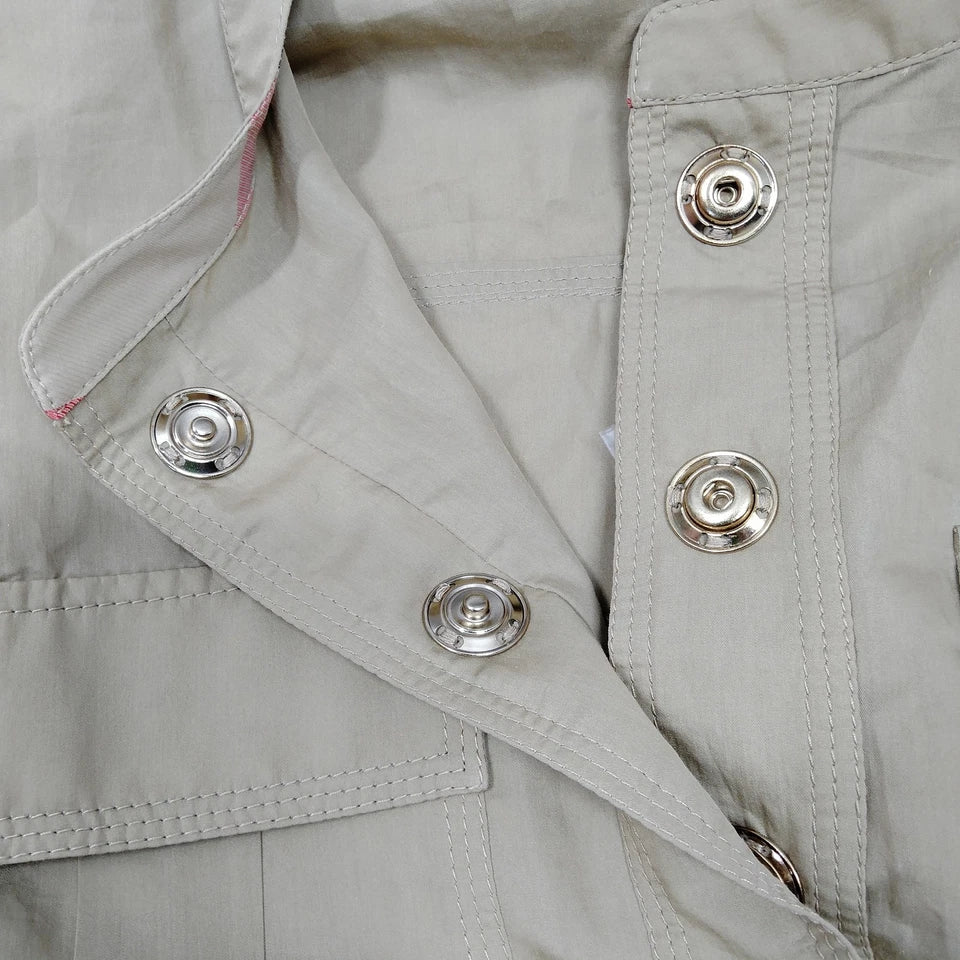 BURBERRY BRIT UK. NEW W/TAG Cotton/Silk Khaki Dress