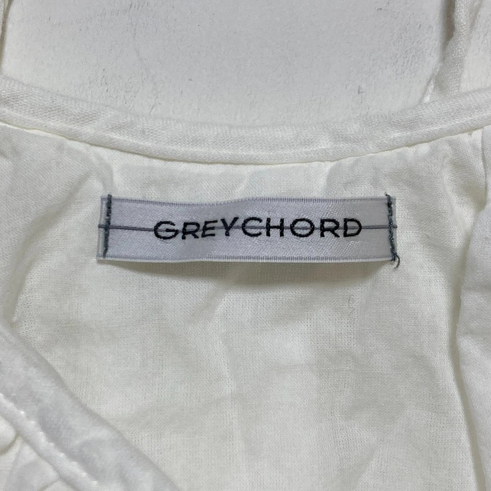 GREYCHORD JAPAN. White Cotton Gathered Camisole Dress