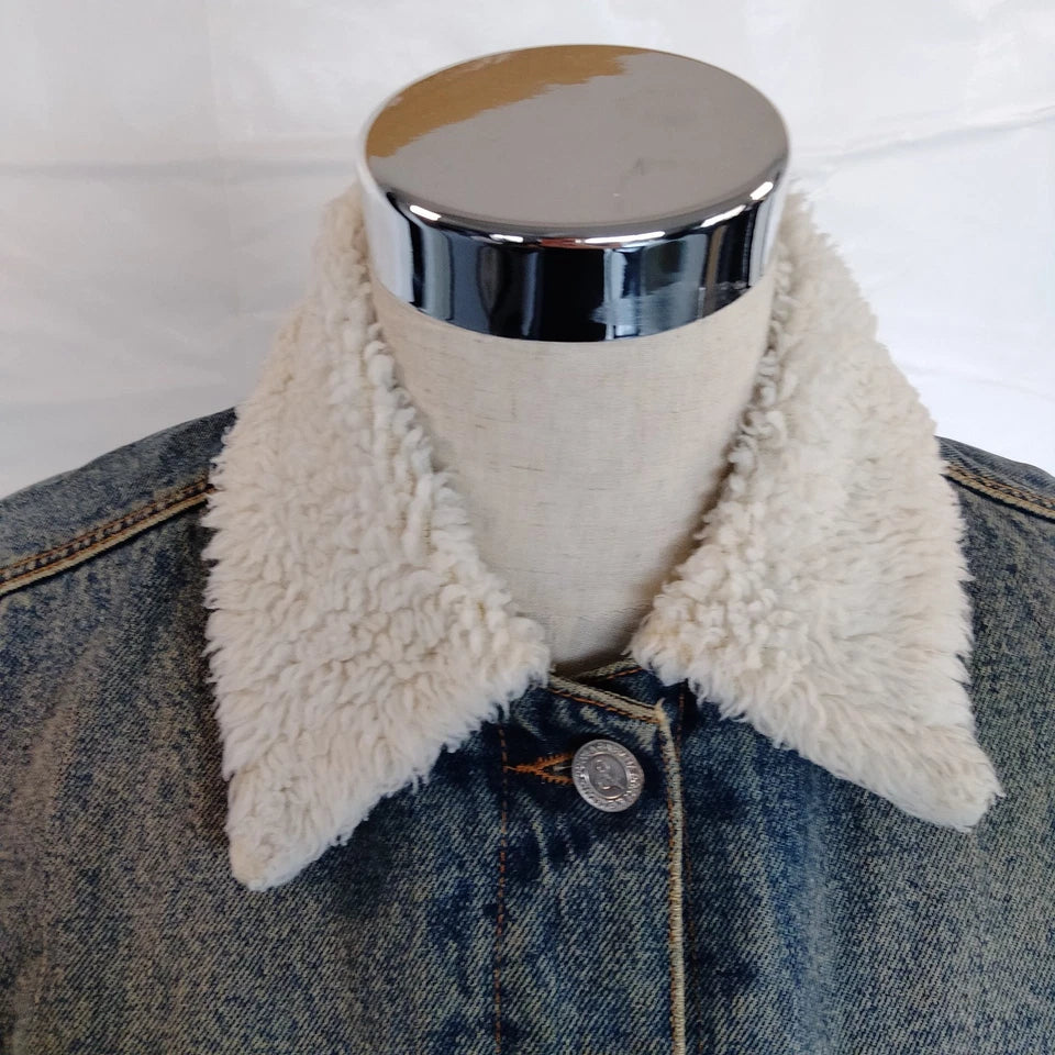 DOLCE&GABBANA ITALY. Vintage Nylon/Cotton Blend/Denim Jacket