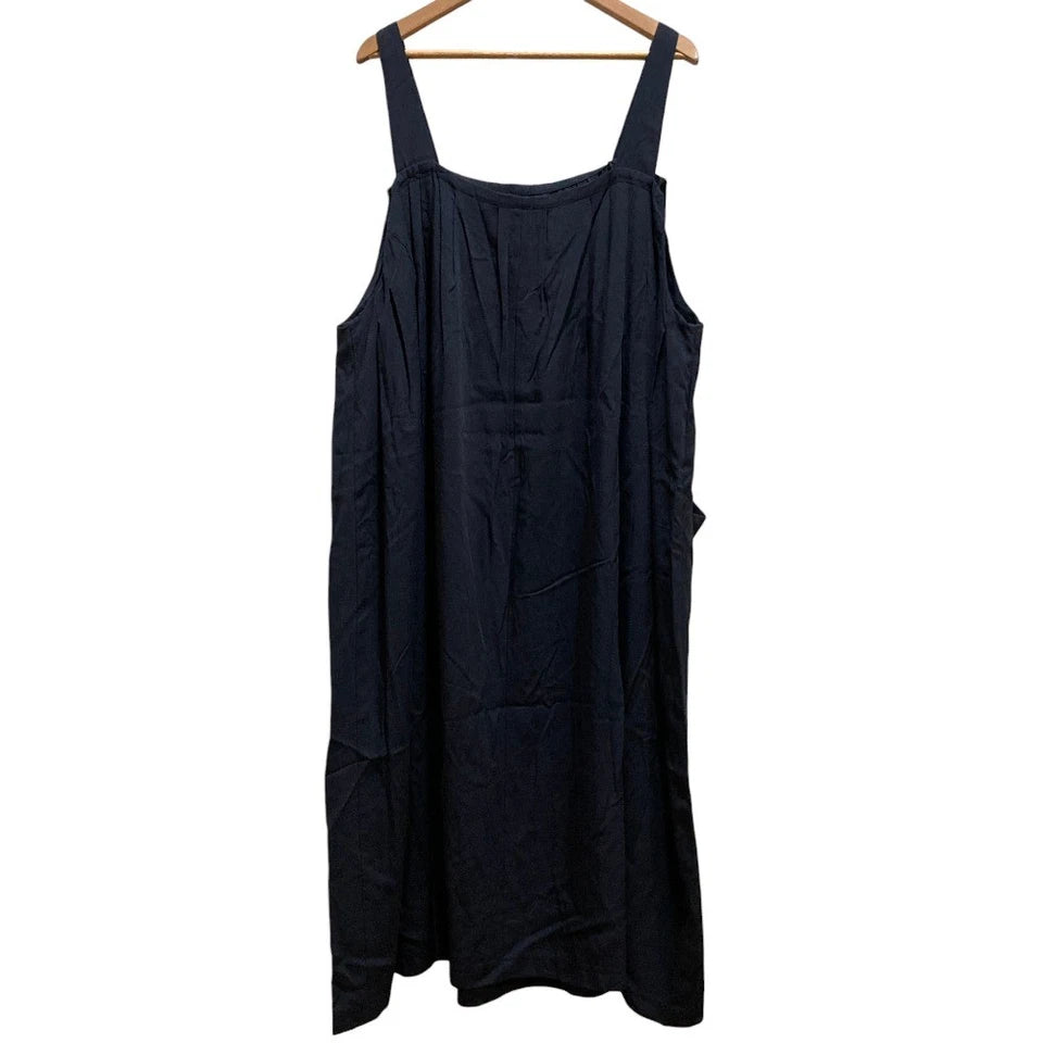 Yohji Yamamoto Japan. Y's for living Navy Rayon Sleeveless Long Dress