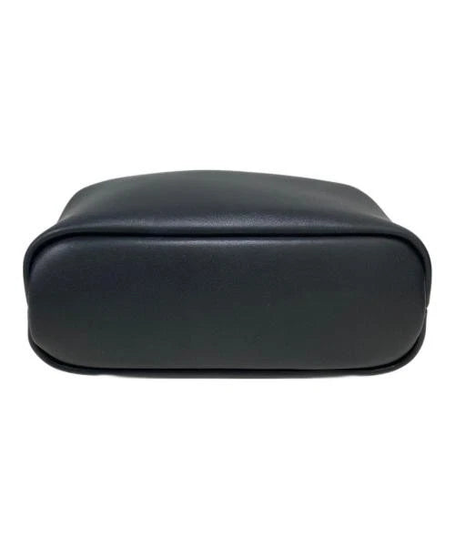 OSOI SOUTH KOREA. Black Leather Medium Shoulder Bag