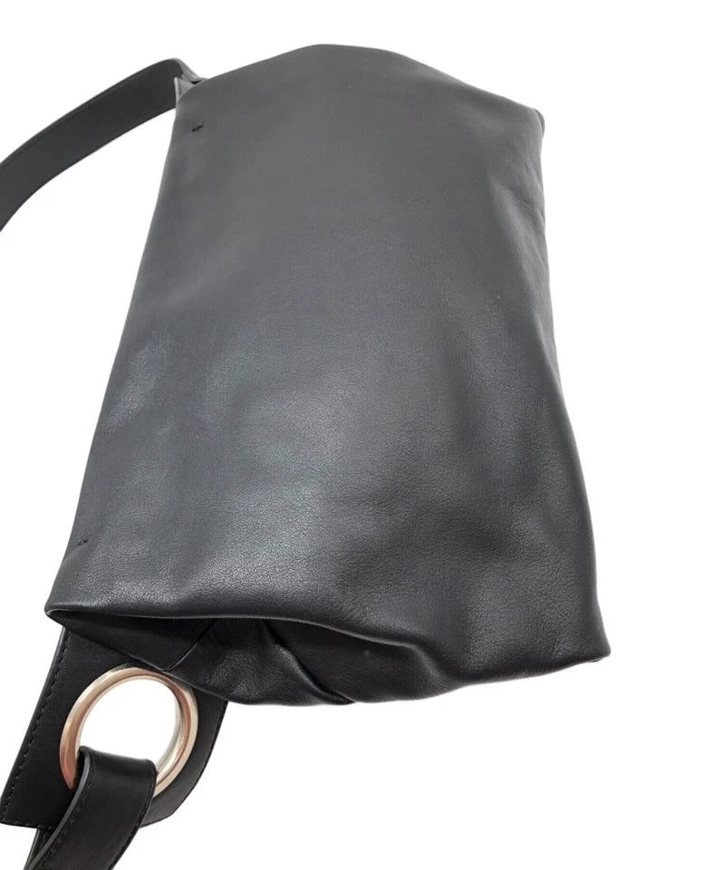 KAWA KAWA JAPAN. Black Hatome Leather Shoulder Bag