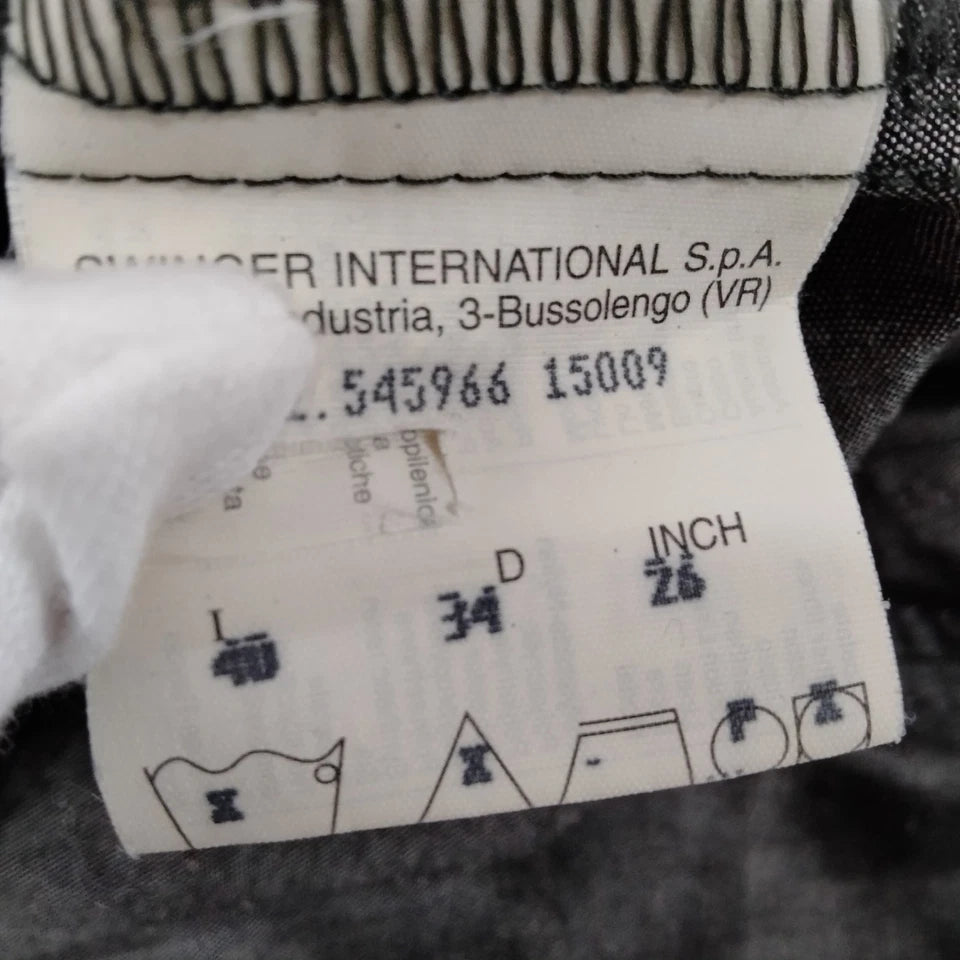 Fendi Italy. Vintage Gray Rayon/Linen Dress