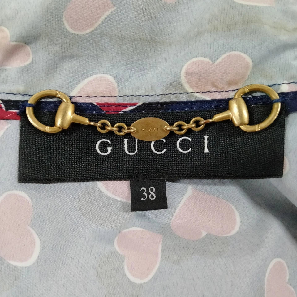 Gucci Italy. Vintage Blue/Red PolyTech Jacket w/Hood