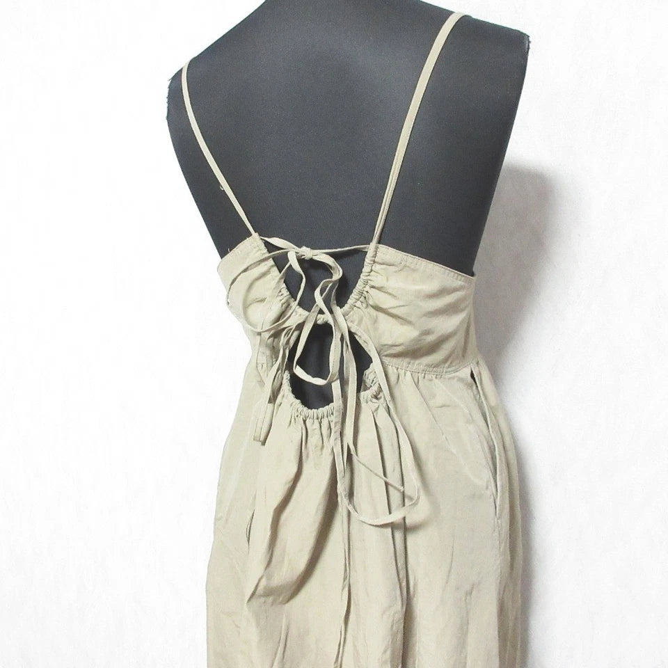BEAUTY&YOUTH United Arrows Japan. Mocha Color Backhole Cami Slip Dress