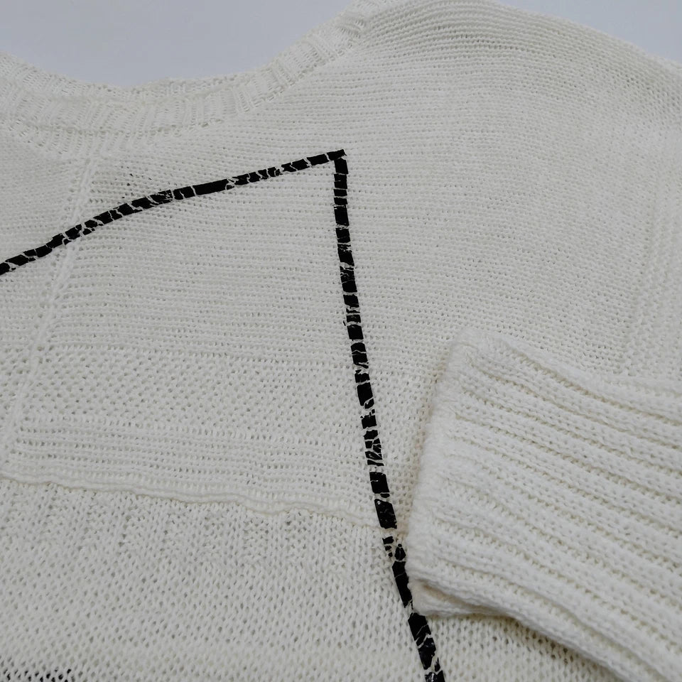 Chanel Paris. Off White Vintage Cotton Sweater