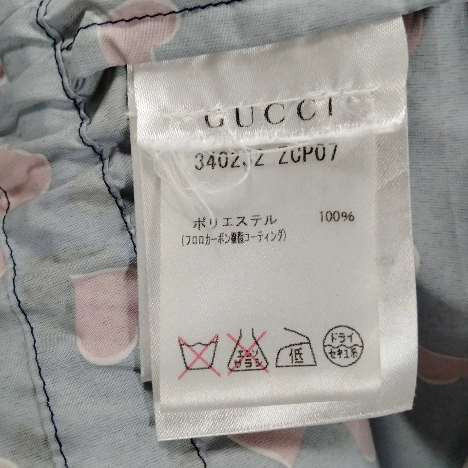 Gucci Italy. Vintage Blue/Red PolyTech Jacket w/Hood