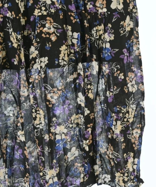 BEAUTY&YOUTH UNITED ARROWS JAPAN. Black Floral Cotton Blend Long/Maxi Length Skirt
