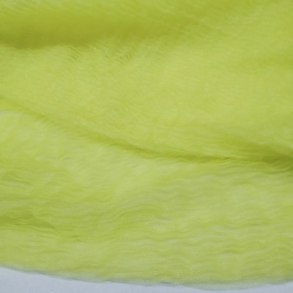 HELMUT LANG NY. Vintage Neon Yellow Nylon Polyurethane Skirt