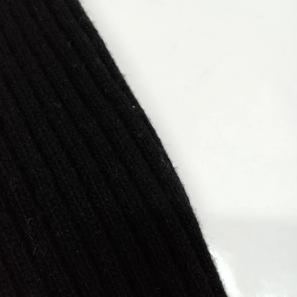 Lanvin Paris. Black Silk Zipper Top