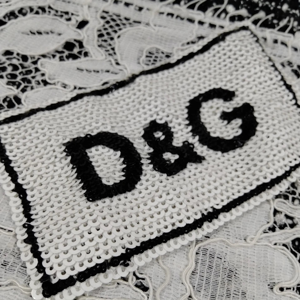 DOLCE&GABBANA ITALY. Logo Cotton Nylon Rayon Long Tunic/Mini Dress