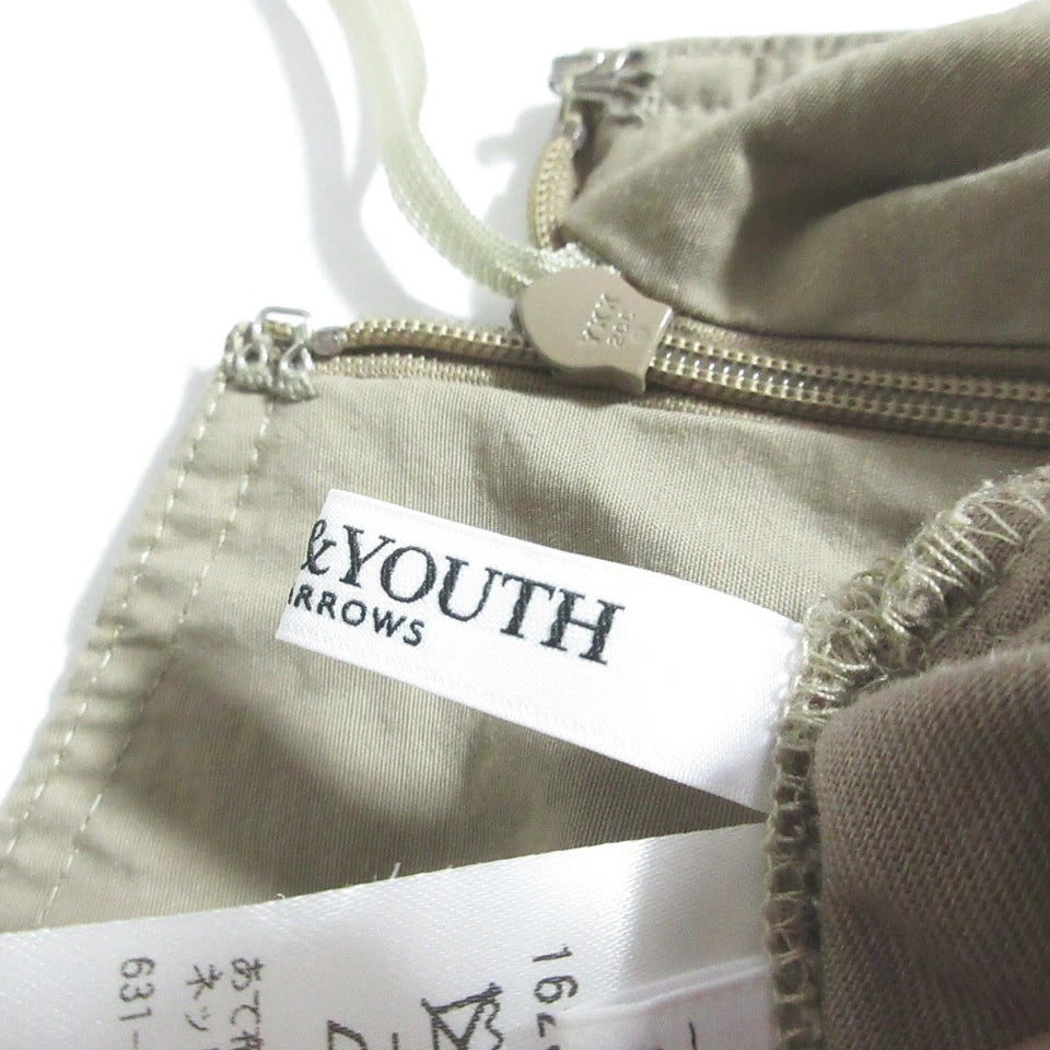 BEAUTY&YOUTH United Arrows Japan. Mocha Color Backhole Cami Slip Dress