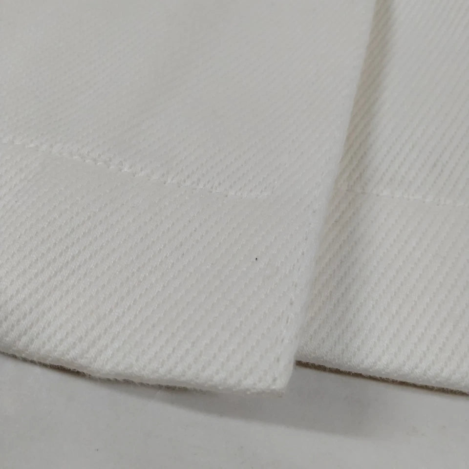 Chanel Paris. Vintage White Cotton Belted Logo Skirt