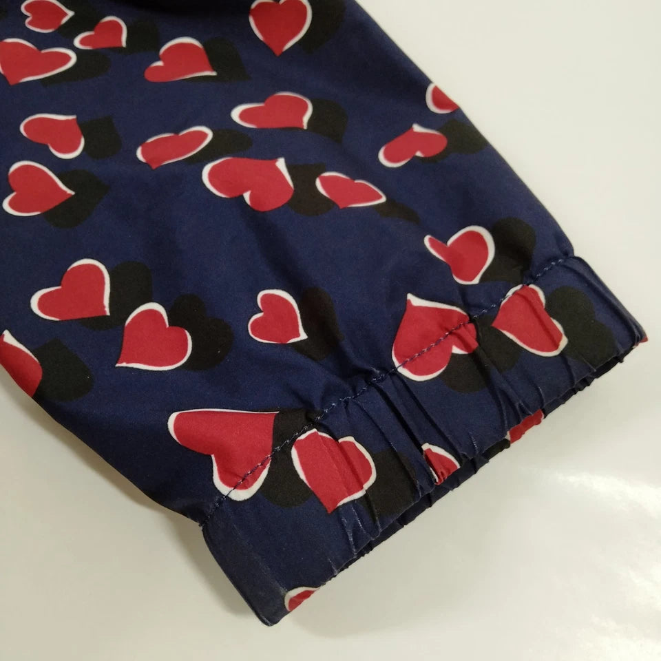 Gucci Italy. Vintage Blue/Red PolyTech Jacket w/Hood