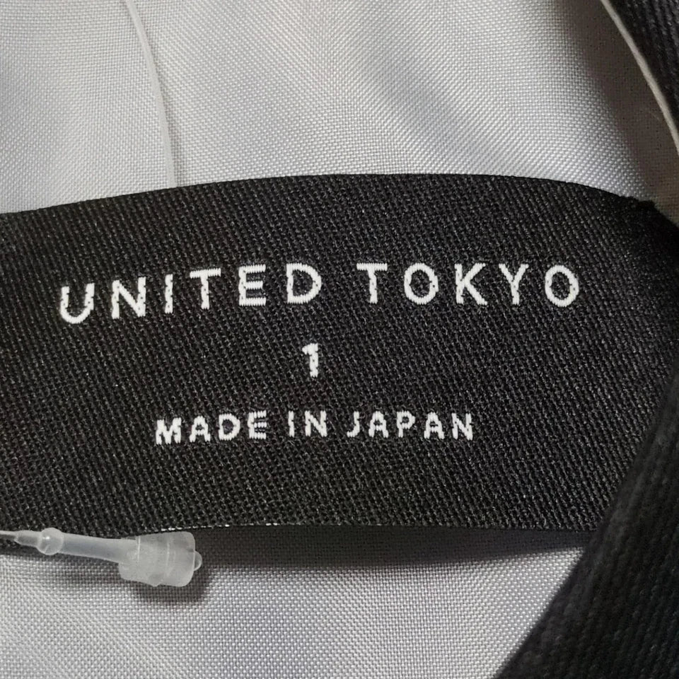UNITED TOKYO JAPAN. Black Blue Light Gray Dress