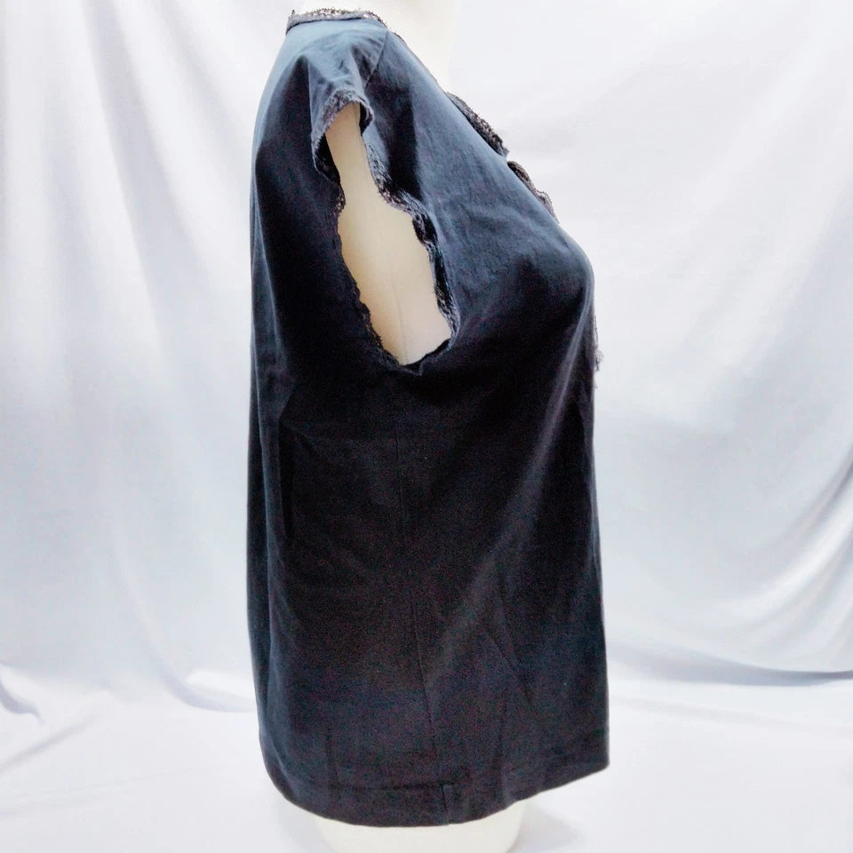 DOLCE&GABBANA ITALY. Black Cotton Top