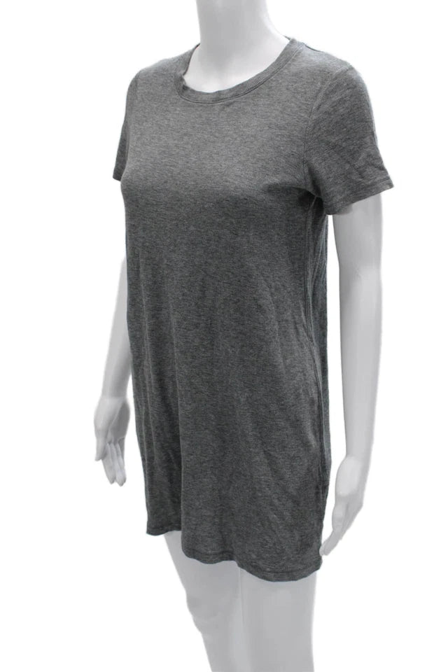 Rag & Bone NY. Grey Textured Tee Shirt Dress