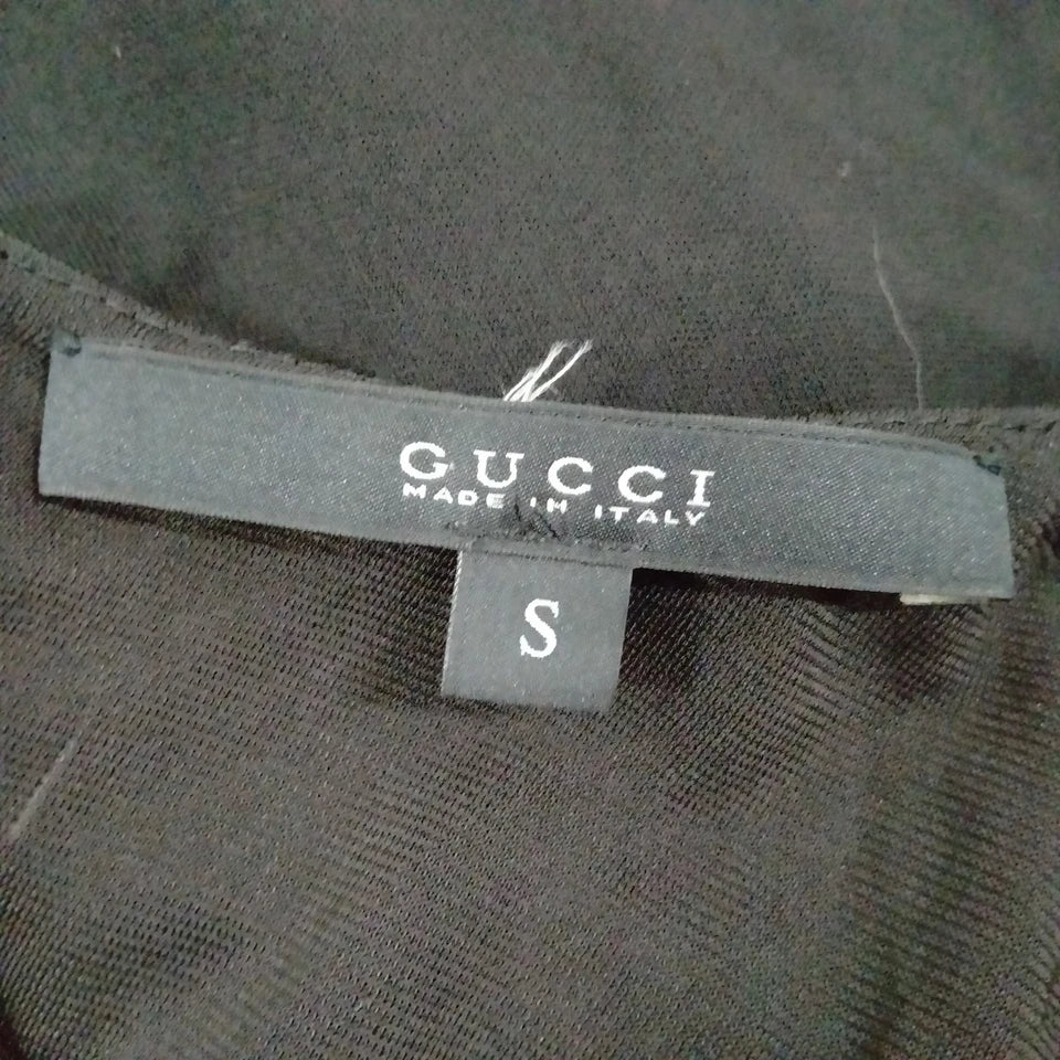 Gucci Italy. Vintage Black Rayon Dress