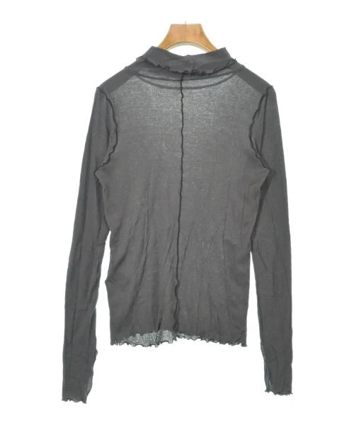 Rouge vif JAPAN. Gray Cotton Blend Cut/Sew Long Sleeve Blouse