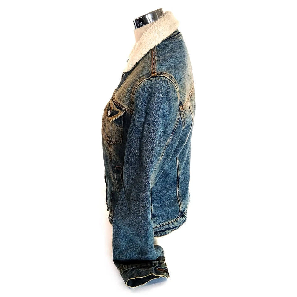 DOLCE&GABBANA ITALY. Vintage Nylon/Cotton Blend/Denim Jacket