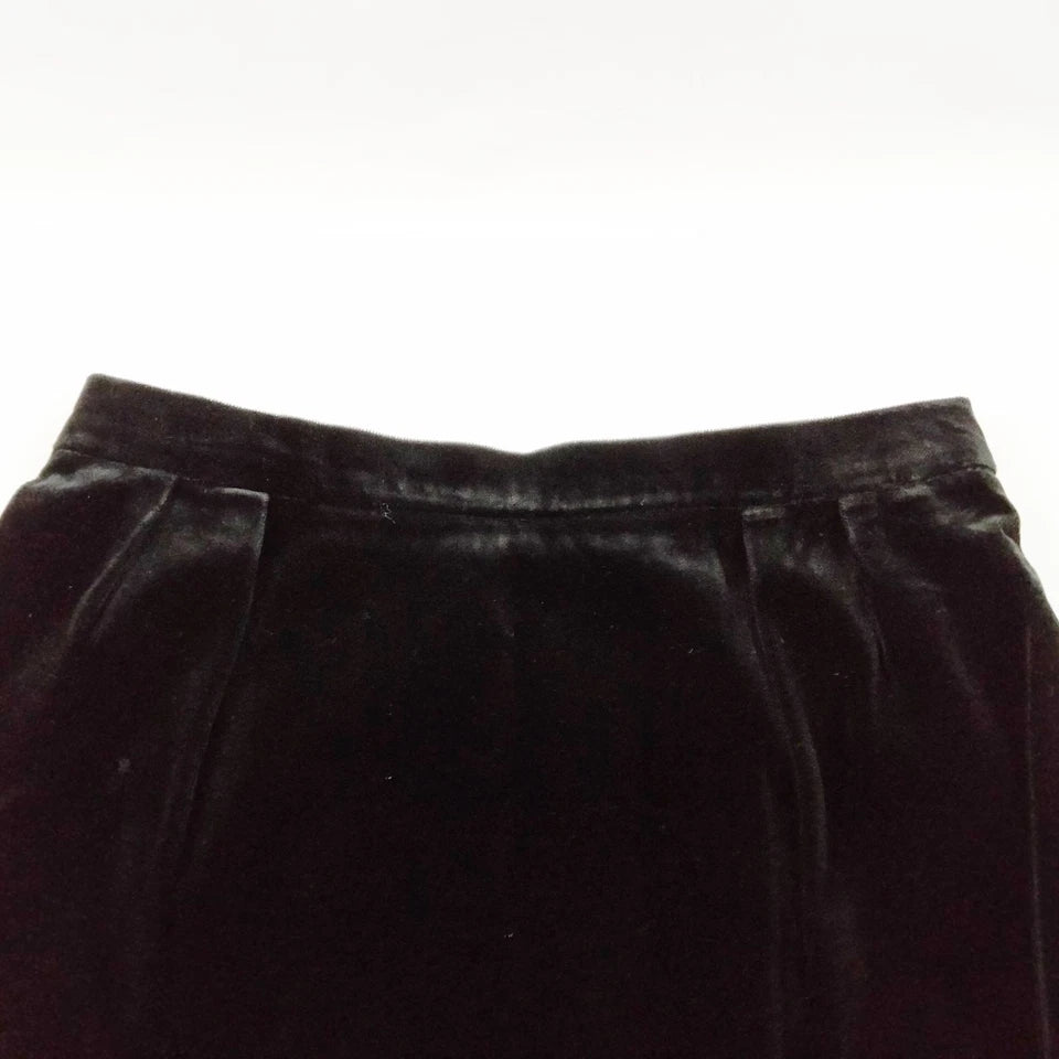 CELINE PARIS. Vintage Black Cotton Skirt