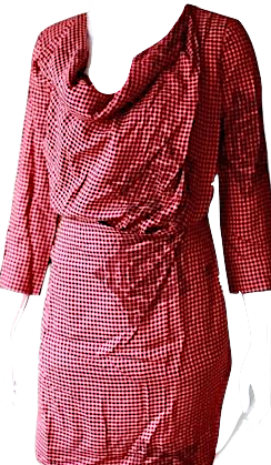 VIVIENNE WESTWOOD RED LABEL Red & Black Plaid RED LABEL Gingham Pattern Dress