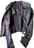 10SEI00TT0 Dieciseizerootto. Italy. Giacca Crust Brown Leather Layers Blazer