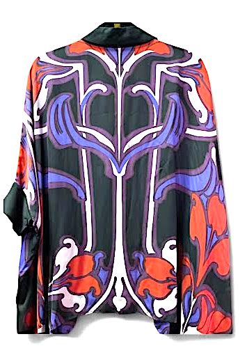 GUCCI ITALY. Multi-Color Maximalist Abstract Design Blouse