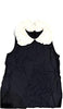 Miu Miu. Italy. Midnite Blue w/Ruffle Collar Blouse