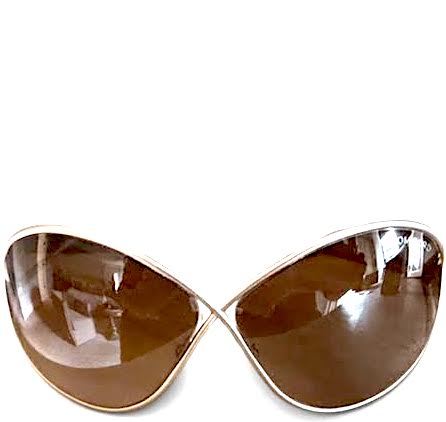 TOM FORD NY. Vintage Silver Frame, Gradient Lenses Sunglasses