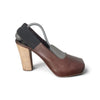 Marni Italy. Brown Leather Platform Chunky Heels  Sz 39.5IT  9 US