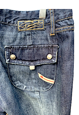 Parasuco Montreal/Italy.  New With Tags. Vintage Cult Flare Jeans Casual Blue Denim