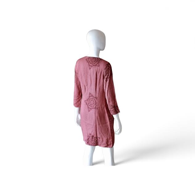 VIVIENNE WESTWOOD RED LABEL Red & Black Plaid RED LABEL Gingham Pattern Dress