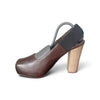 Marni Italy. Brown Leather Platform Chunky Heels  Sz 39.5IT  9 US