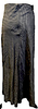 Yohji Yamamoto Japan. COLLECTION. Grey Cotton Animal Print Maxi Skirt