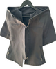 GARETH PUGH UK, NEW. Black Cotton/Silk Avant Garde Jacket