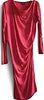 VIVIENNE WESTWOOD UK. Anglomania Red Draped Cowl Dress
