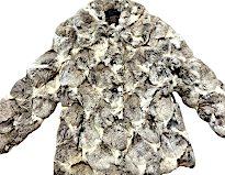 Vintage 70’s Genuine Rabbit Fur Patchwork Coat / Jacket.               MANY MORE FURS, FAUX FURS IN STORE ONLY