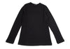 COMME des GARCONS JAPAN. TRICOT. Black Rib Switching Wool Knit